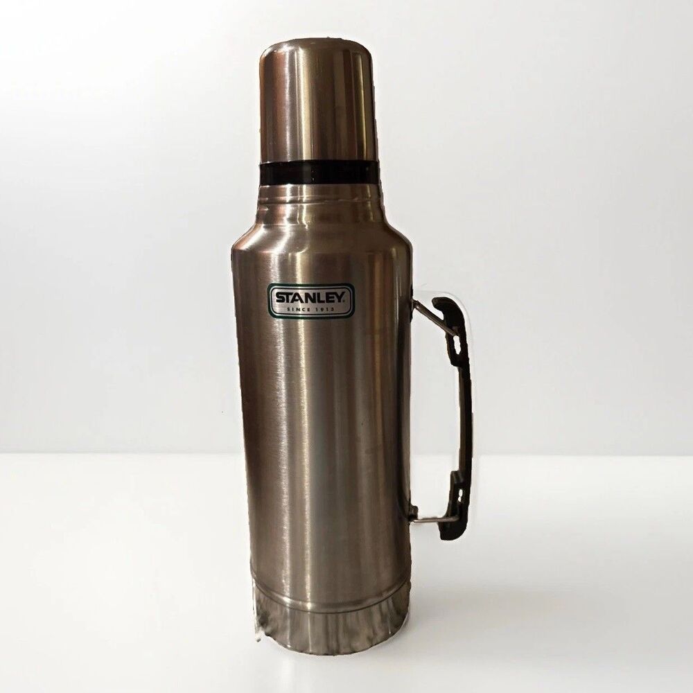 Nice Stanley Vacuum Bottle Thermos 2 QT - Stainless Steel